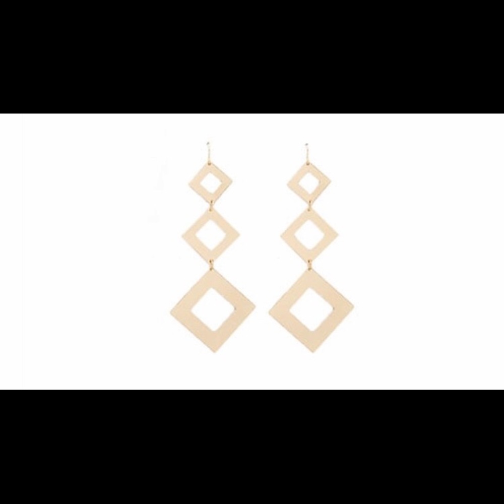 Geometric drop earrings